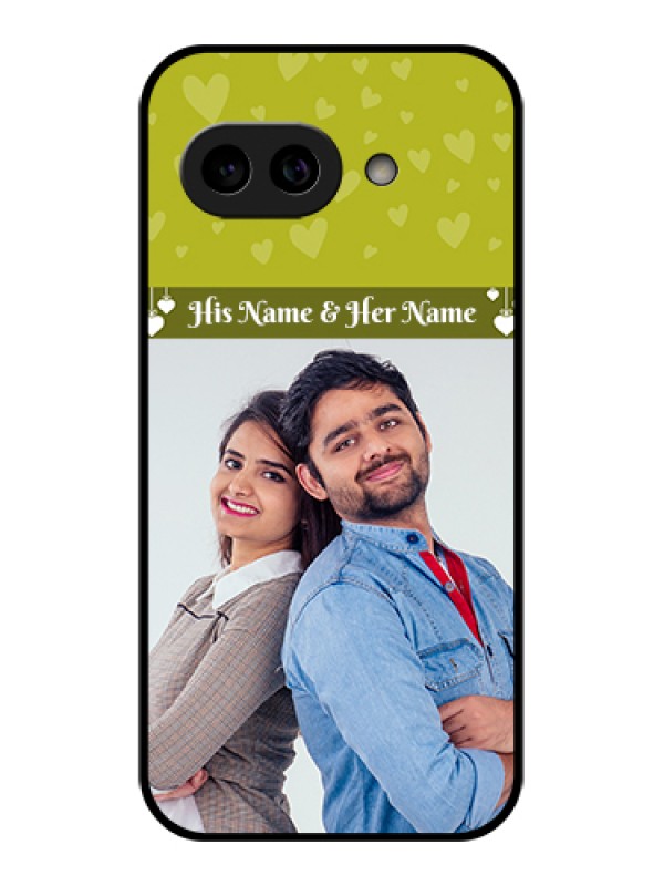 Custom Pixel 9A 5G Custom Metal Phone Case - You and Me Heart Design