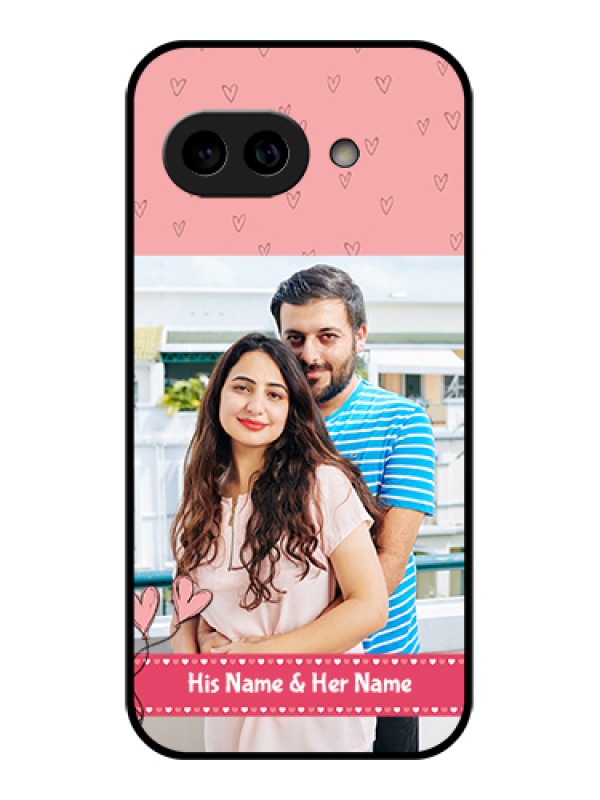 Custom Pixel 9A 5G Custom Metal Phone Case - Love Design Peach Color