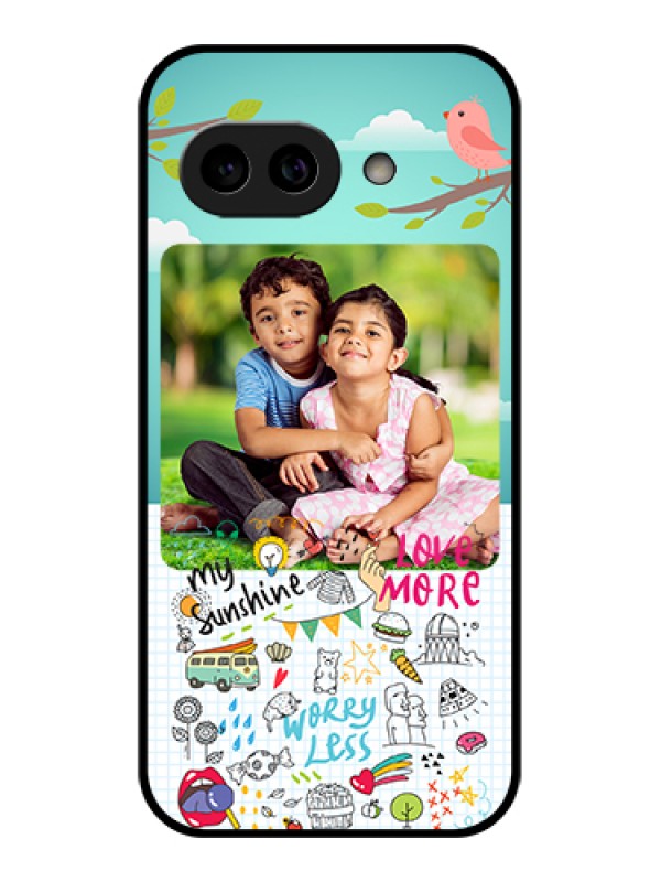 Custom Pixel 9A 5G Custom Metal Phone Case - Doodle Love Design