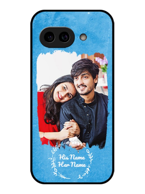 Custom Pixel 9A 5G Custom Metal Phone Case - Blue Color Vintage Design