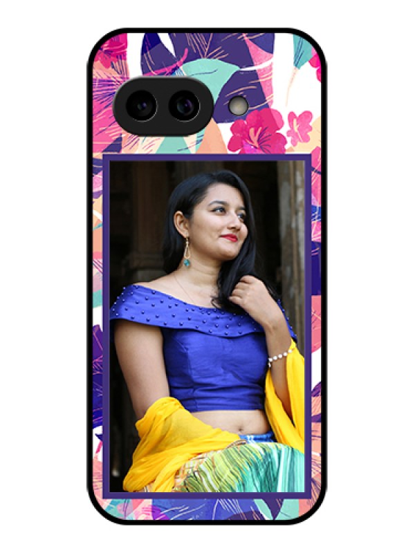 Custom Pixel 9A 5G Custom Metal Phone Case - Abstract Floral Design