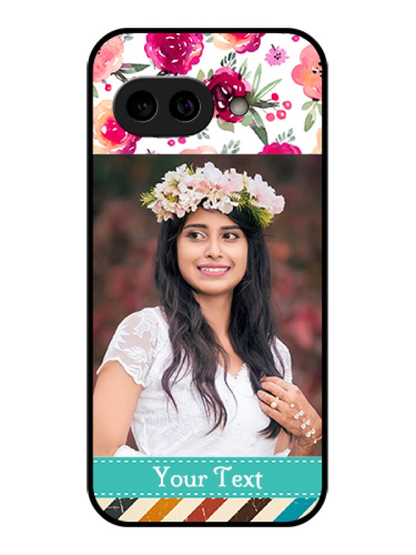 Custom Pixel 9A 5G Custom Metal Phone Case - Water Colors Floral Design