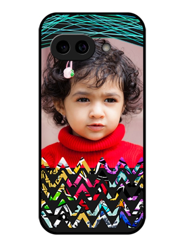 Custom Pixel 9A 5G Custom Metal Phone Case - Neon Abstract Design