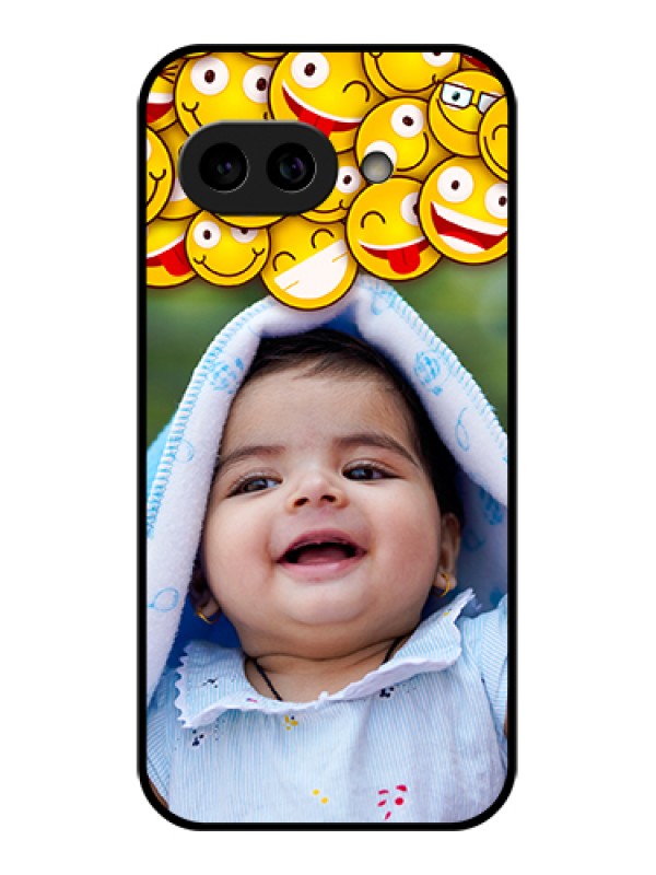 Custom Pixel 9A 5G Custom Metal Phone Case - With Smiley Emoji Design