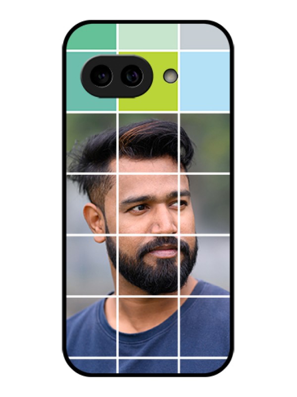 Custom Pixel 9A 5G Custom Metal Phone Case - With White Box Pattern