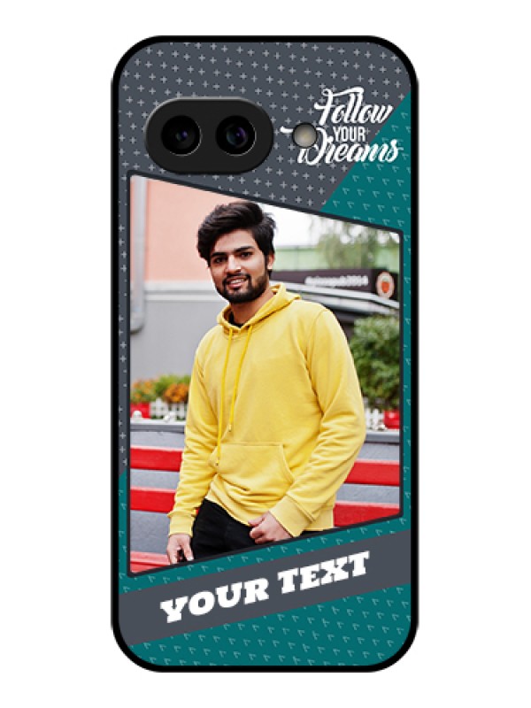 Custom Pixel 9A 5G Custom Metal Phone Case - Background Pattern Design With Quote