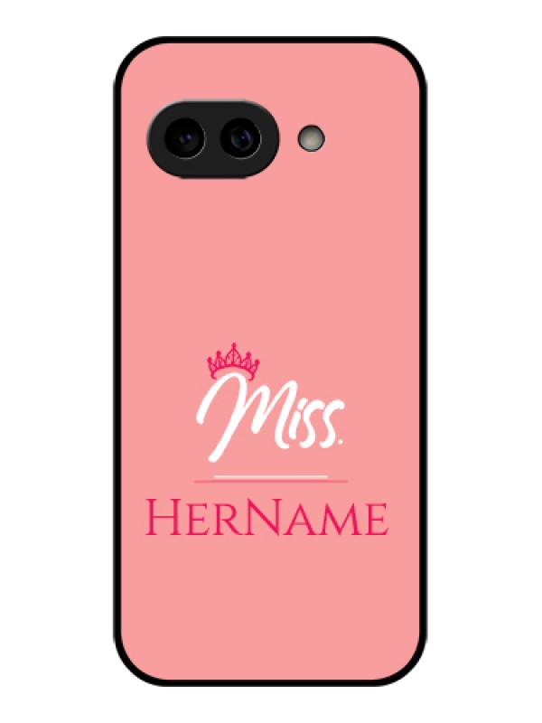 Custom Pixel 9A 5G Custom Metal Phone Case - Mrs With Name Design
