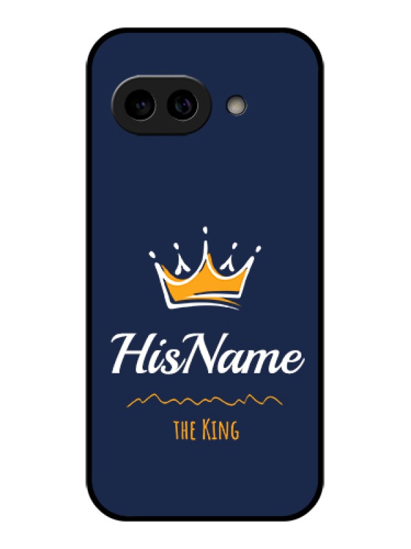 Custom Pixel 9A 5G Custom Metal Phone Case - King With Name Design