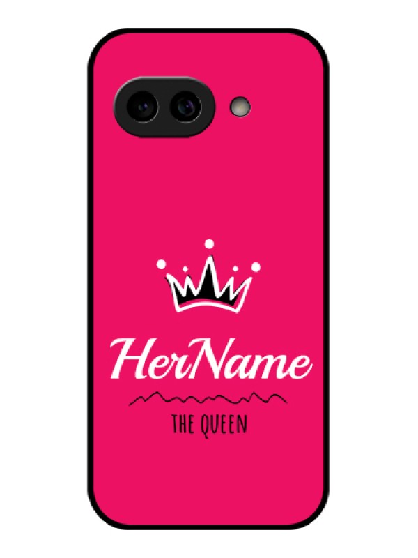 Custom Pixel 9A 5G Custom Metal Phone Case - Queen With Name Design
