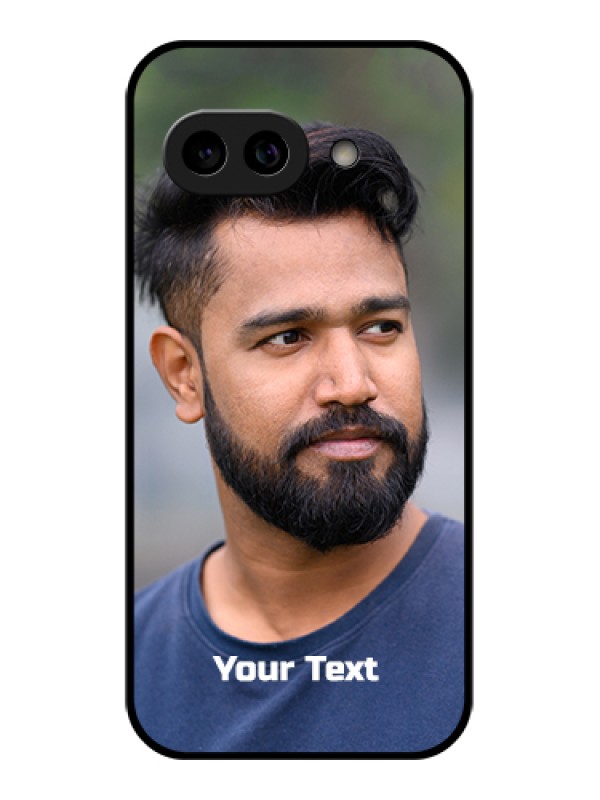 Custom Pixel 9A 5G Custom Metal Phone Case - Photo With Text Design