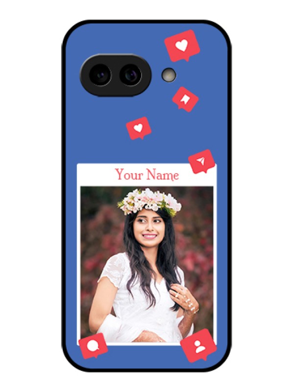 Custom Pixel 9A 5G Custom Metal Phone Case - Like Share And Comment Design