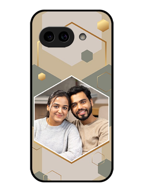 Custom Pixel 9A 5G Custom Metal Phone Case - Stylish Hexagon Pattern Design