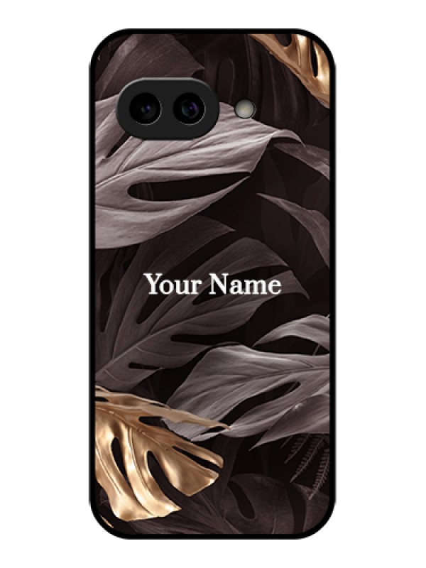 Custom Pixel 9A 5G Custom Metal Phone Case - Wild Leaves Digital Paint Design