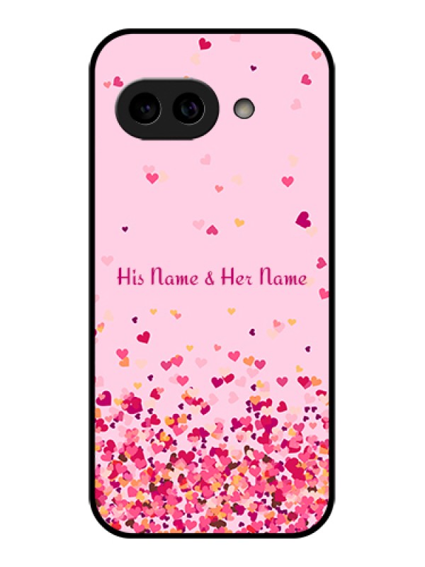 Custom Pixel 9A 5G Custom Metal Phone Case - Floating Hearts Design