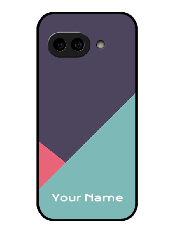 Custom Pixel 9A 5G Custom Metal Phone Case - Tri Color Abstract Design