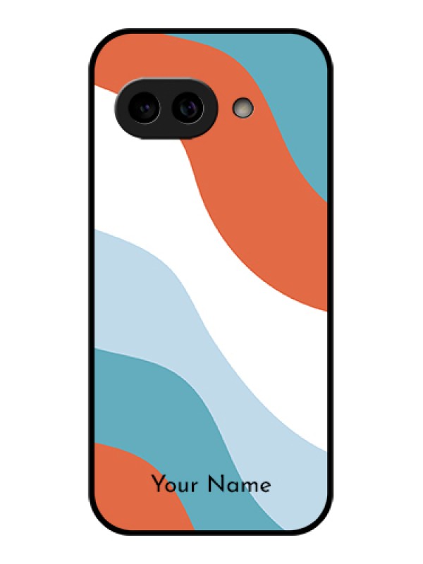 Custom Pixel 9A 5G Custom Metal Phone Case - Coloured Waves Design