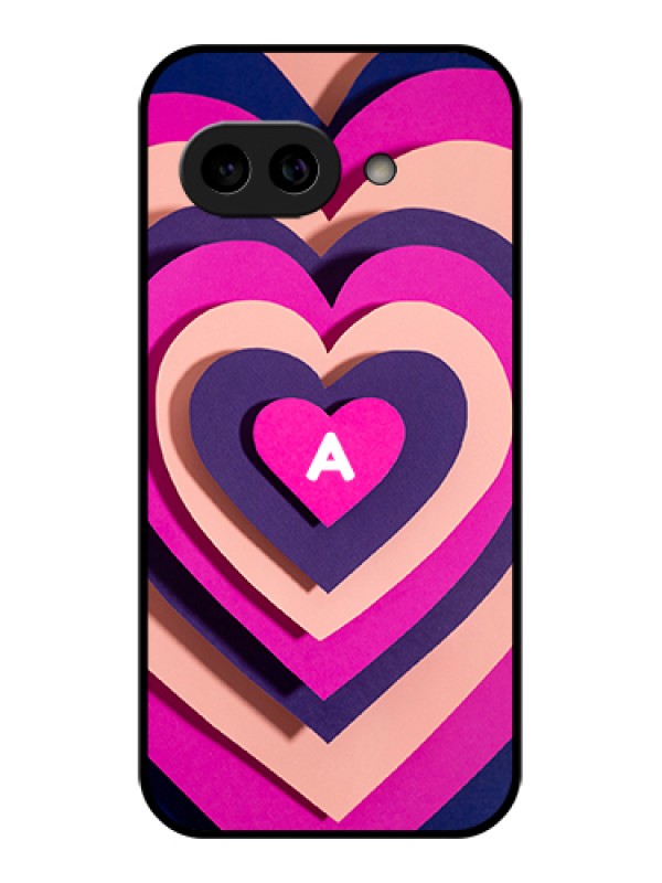 Custom Pixel 9A 5G Custom Metal Phone Case - Cute Heart Pattern Design