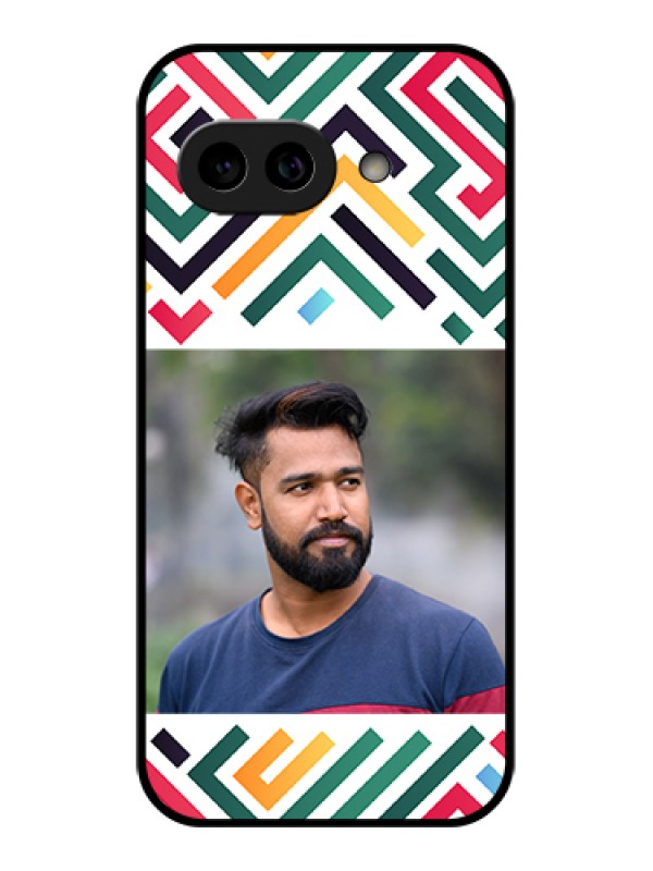 Custom Pixel 9A 5G Custom Metal Phone Case - Colorful Maze Pattern Design