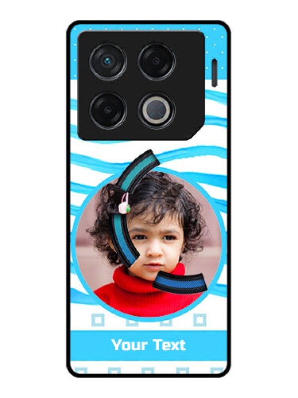 Custom Infinix Gt 20 Pro Custom Metal Phone CaseSimple Blue Case Design