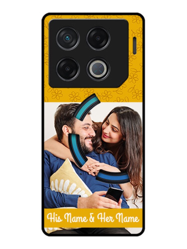 Custom Infinix Gt 20 Pro Custom Metal Phone CaseYellow Floral Design