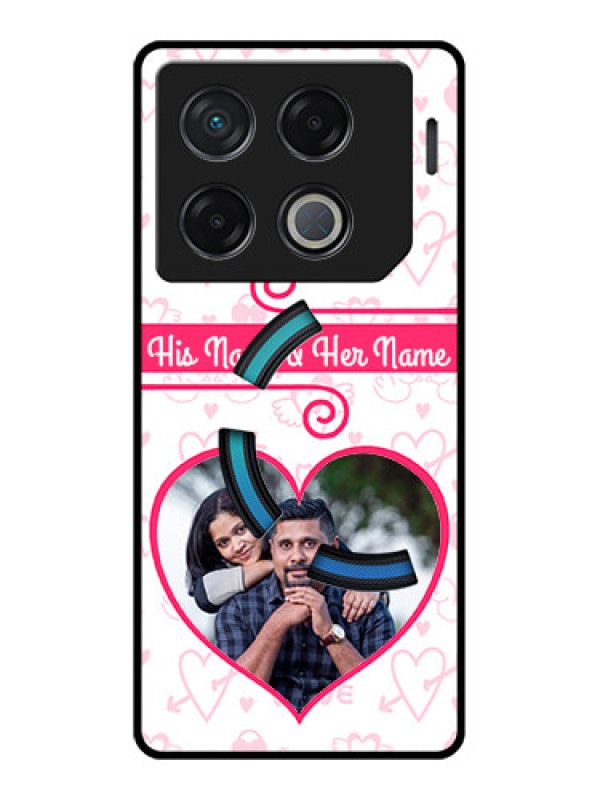 Custom Infinix Gt 20 Pro Custom Metal Phone CaseHeart Shape Love Design