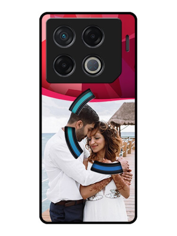 Custom Infinix Gt 20 Pro Custom Metal Phone CaseRed Abstract Design