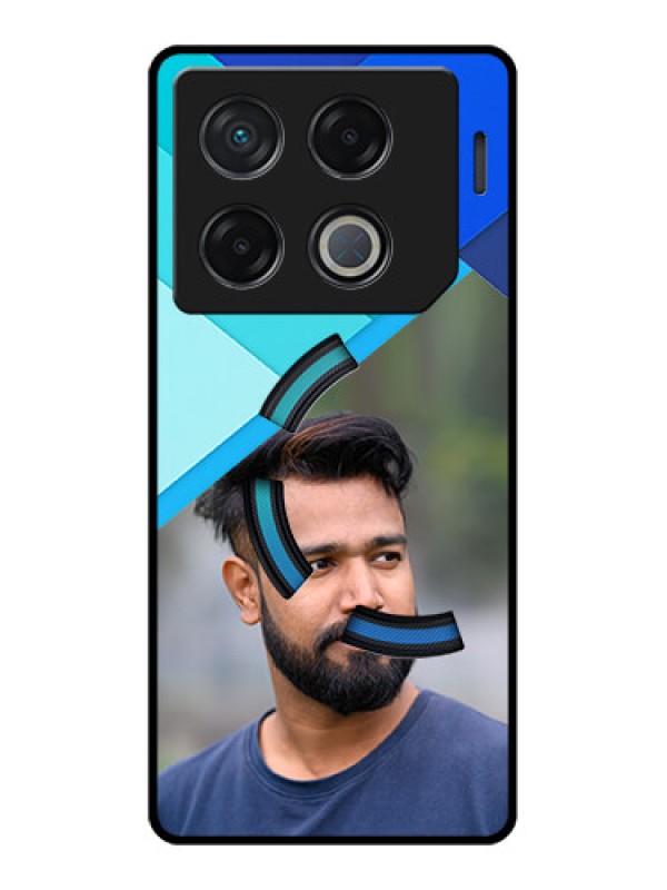 Custom Infinix Gt 20 Pro Custom Metal Phone CaseBlue Pattern Design