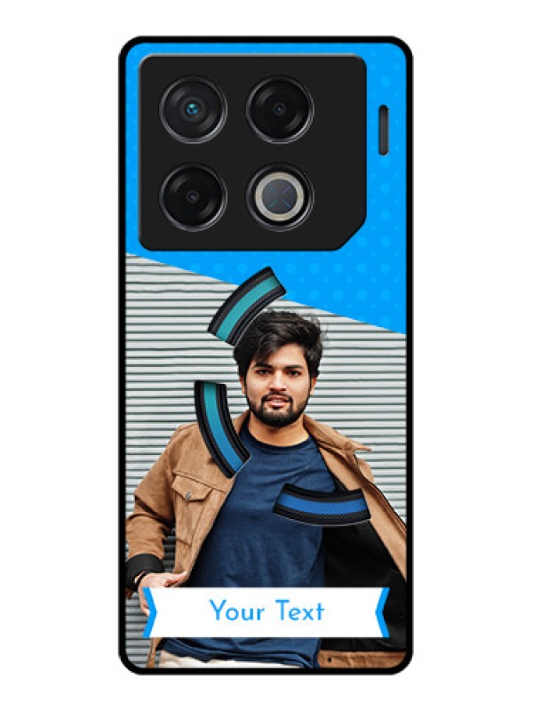 Custom Infinix Gt 20 Pro Custom Metal Phone CaseSimple Blue Color Design