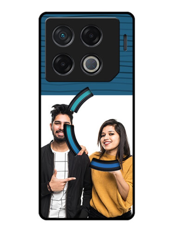 Custom Infinix Gt 20 Pro Custom Metal Phone CaseBlue Pattern Cover Design