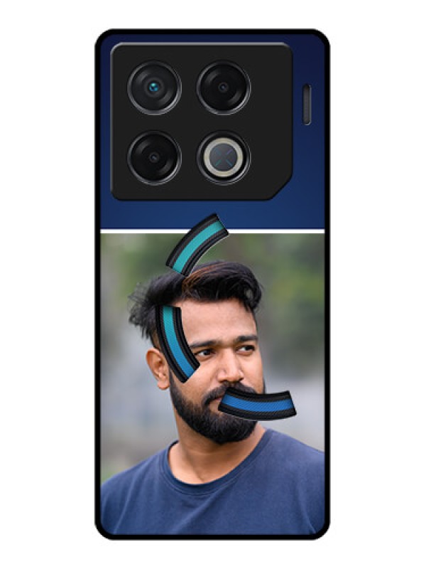 Custom Infinix Gt 20 Pro Custom Metal Phone CaseSimple Royal Blue Design