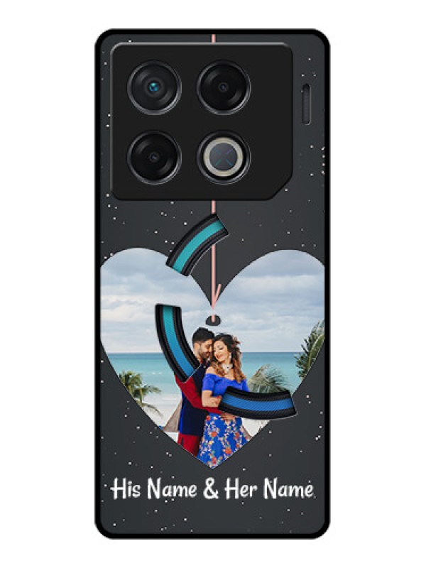 Custom Infinix Gt 20 Pro Custom Metal Phone CaseHanging Heart Design