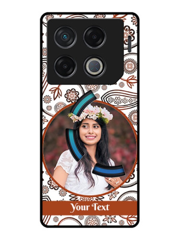 Custom Infinix Gt 20 Pro Custom Metal Phone CaseAbstract Flower Design