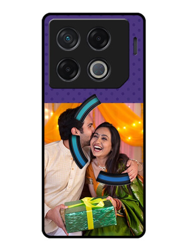 Custom Infinix Gt 20 Pro Custom Metal Phone CaseViolet Colored Pattern Design