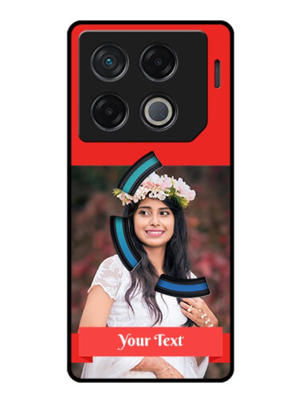 Custom Infinix Gt 20 Pro Custom Metal Phone CaseSimple Red Color Design