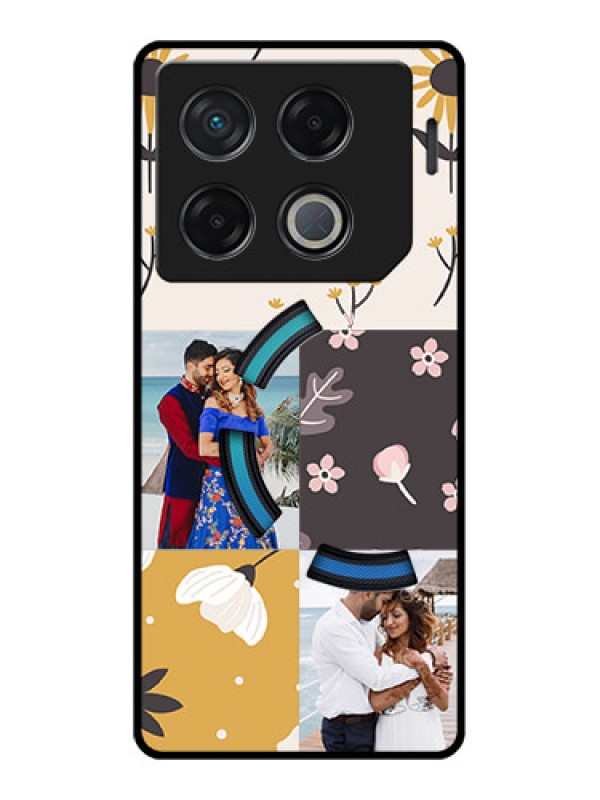 Custom Infinix Gt 20 Pro Custom Metal Phone Case3 Images With Floral Design