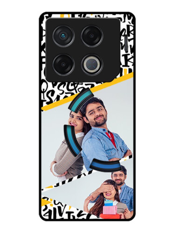 Custom Infinix Gt 20 Pro Custom Metal Phone CaseLetters Pattern Design