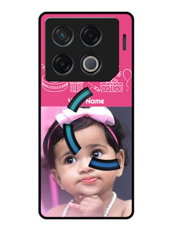 Custom Infinix Gt 20 Pro Custom Metal Phone CaseWith Birthday Line Art Design