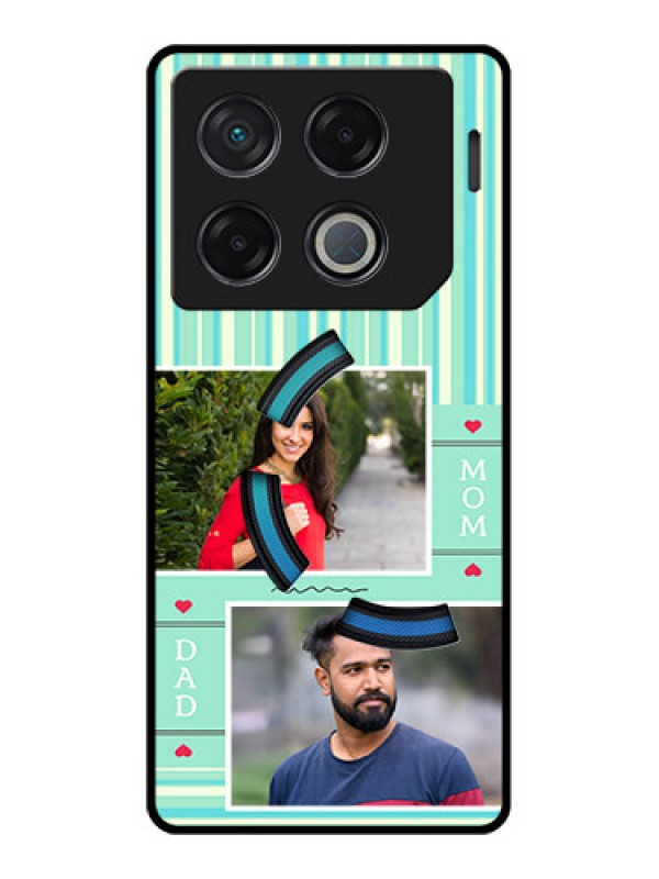 Custom Infinix Gt 20 Pro Custom Metal Phone CaseMom and Dad Pic Design