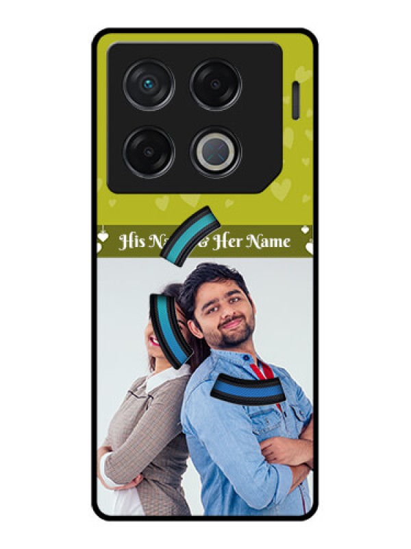 Custom Infinix Gt 20 Pro Custom Metal Phone CaseYou and Me Heart Design