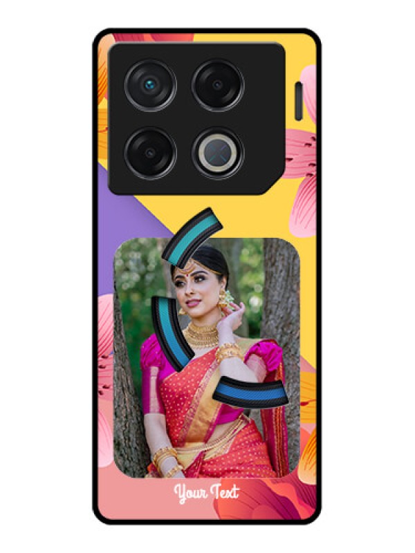 Custom Infinix Gt 20 Pro Custom Metal Phone Case3 Image With Vintage Floral Design