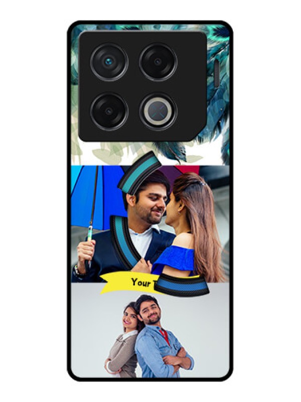 Custom Infinix Gt 20 Pro Custom Metal Phone CaseImage With Boho Peacock Feather Design