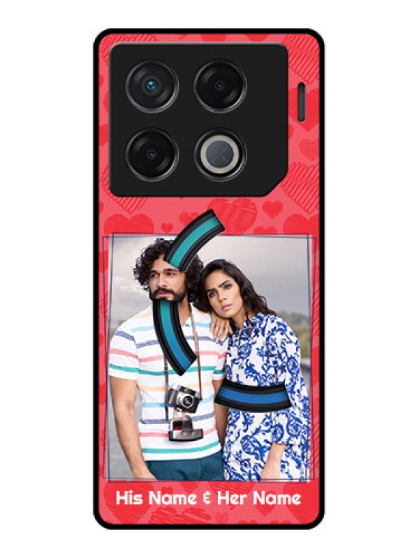 Custom Infinix Gt 20 Pro Custom Metal Phone CaseWith Red Heart Symbols Design