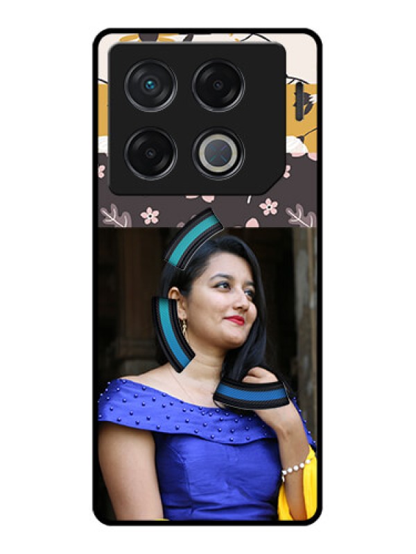 Custom Infinix Gt 20 Pro Custom Metal Phone CaseStylish Floral Design