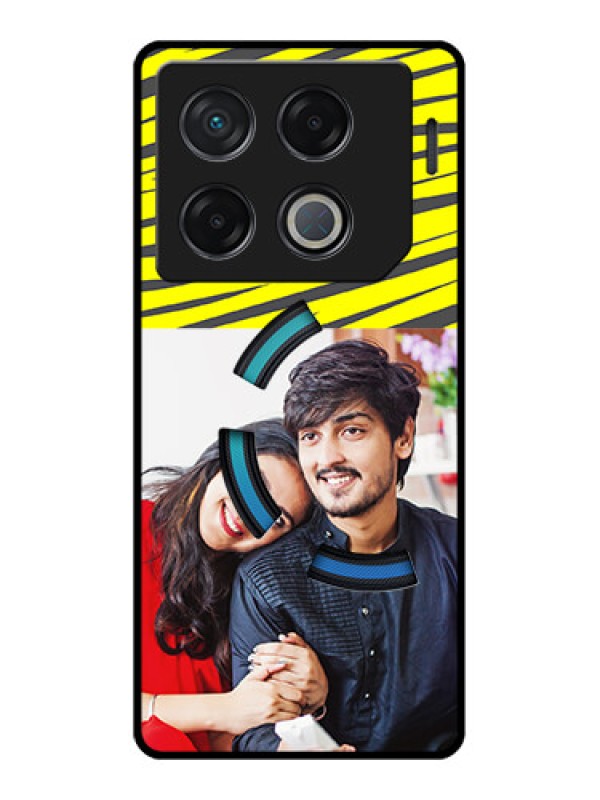 Custom Infinix Gt 20 Pro Custom Metal Phone CaseYellow Abstract Design