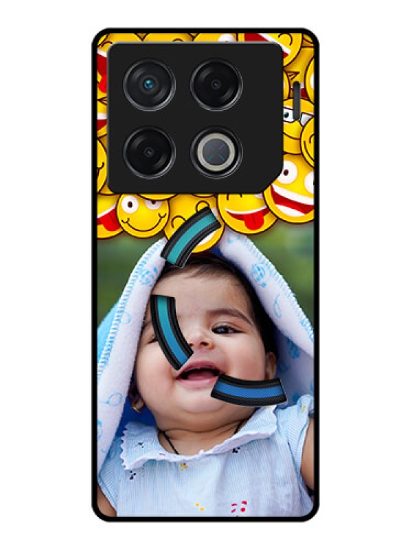 Custom Infinix Gt 20 Pro Custom Metal Phone CaseWith Smiley Emoji Design