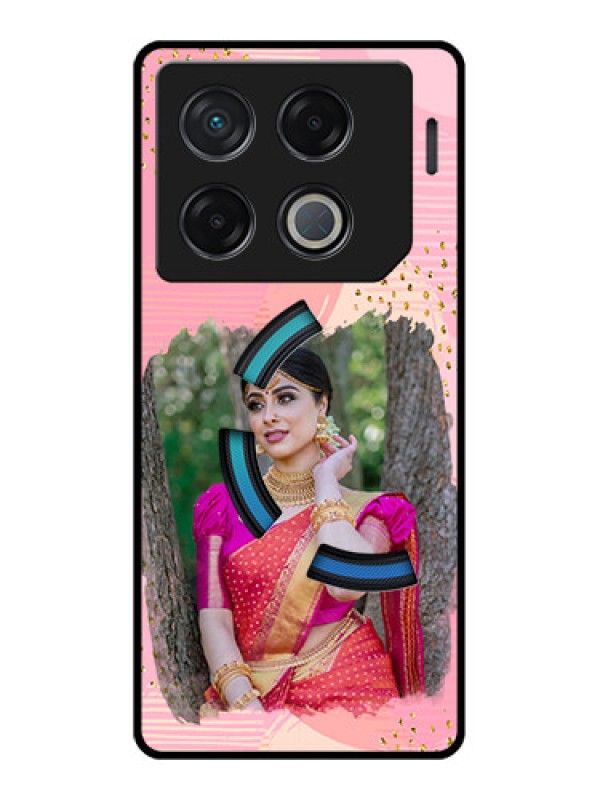 Custom Infinix Gt 20 Pro Custom Metal Phone CaseGold Glitter Splash Design