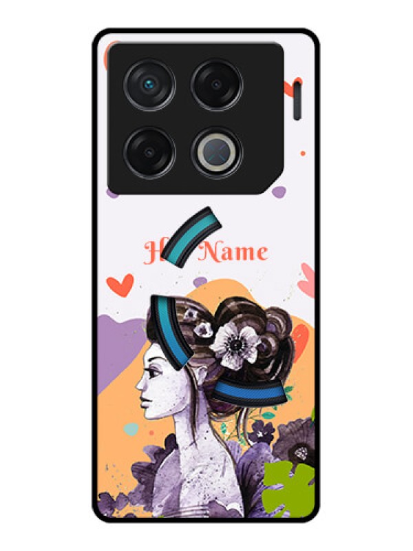 Custom Infinix Gt 20 Pro Custom Metal Phone CaseWoman And Nature Design