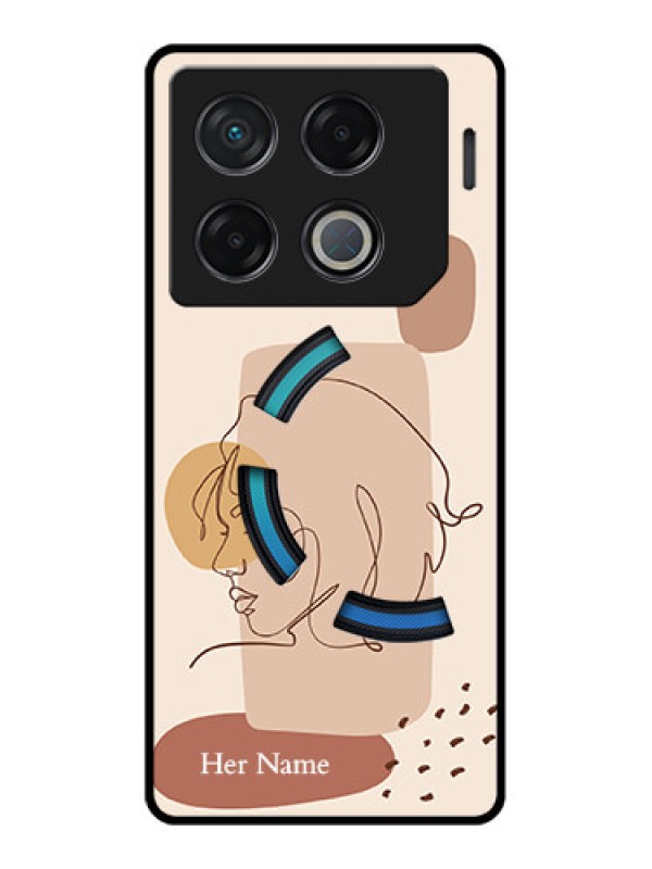 Custom Infinix Gt 20 Pro Custom Metal Phone CaseCalm Woman Line Art Design