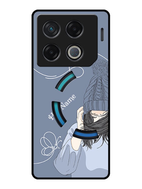 Custom Infinix Gt 20 Pro Custom Metal Phone CaseGirl In Winter Outfit Design