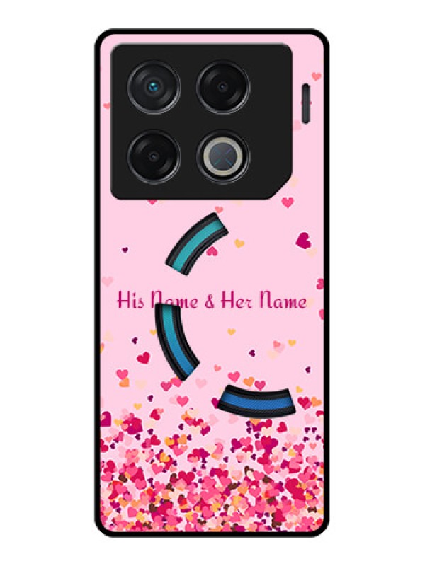 Custom Infinix Gt 20 Pro Custom Metal Phone CaseFloating Hearts Design
